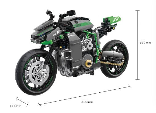 BUILDING BLOCKS BRICKS 1:8 MOTORCYCLE KAWASAKI Z1 BB078 34.5 X 19 CM