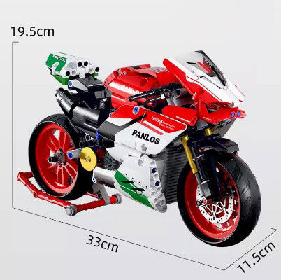 BUILDING BLOCKS BRICKS MOTORCYCLE DUCATI 1299 BB079 33 X 19.5 CM 803 PIECE