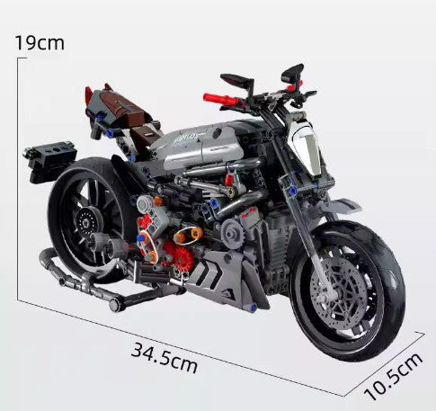 BUILDING BLOCKS BRICKS MOTORCYCLE DUCATI BB080 34.5 X 19 CM 827 PIECE