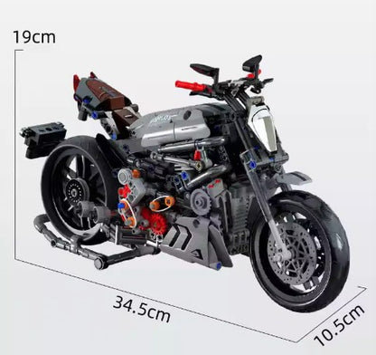 BUILDING BLOCKS BRICKS MOTORCYCLE DUCATI BB080 34.5 X 19 CM 827 PIECE