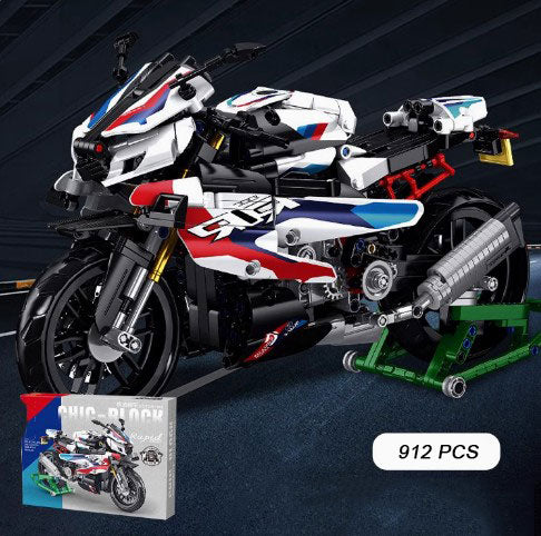 BUILDING BLOCKS BRICKS MOTORCYCLE BMW M1000RR BB082 33.8 X 17.9 CM 912 PIECE