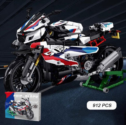 BUILDING BLOCKS BRICKS MOTORCYCLE BMW M1000RR BB082 33.8 X 17.9 CM 912 PIECE