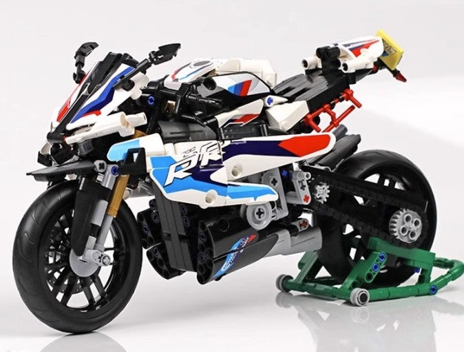 BUILDING BLOCKS BRICKS MOTORCYCLE BMW M1000RR BB082 33.8 X 17.9 CM 912 PIECE