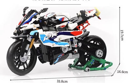 BUILDING BLOCKS BRICKS MOTORCYCLE BMW M1000RR BB082 33.8 X 17.9 CM 912 PIECE