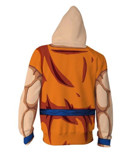 Dragon Ball Goku CAJ001 ANIMATION 3D Hoodie Jacket Zip Up S-5XL UNISEX