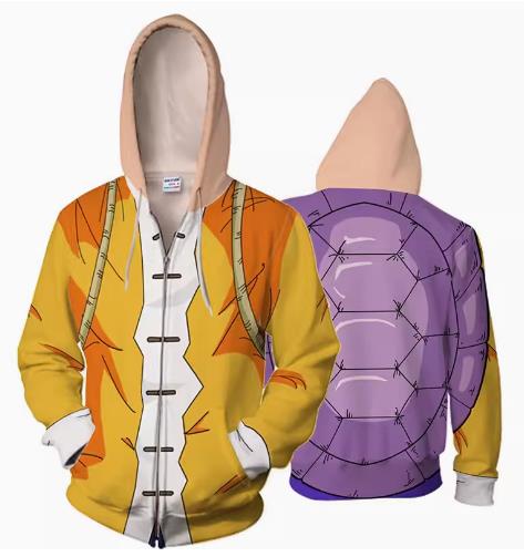 Dragon Ball CAJ009 ANIMATION 3D Hoodie Jacket Zip Up S-5XL UNISEX