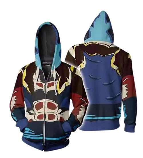 Dragon Ball CAJ014 ANIMATION 3D Hoodie Jacket Zip Up S-5XL UNISEX