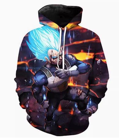 Dragon Ball Z CAJ018 ANIMATION 3D Hoodie Jacket Zip Up S-5XL UNISEX