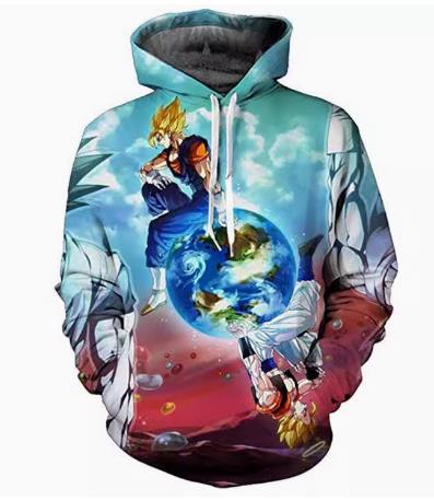 Dragon Ball Z CAJ019 ANIMATION 3D Hoodie Jacket Zip Up S-5XL UNISEX