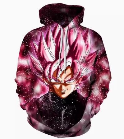 Dragon Ball Z CAJ024 ANIMATION 3D Hoodie Jacket Zip Up S-5XL UNISEX