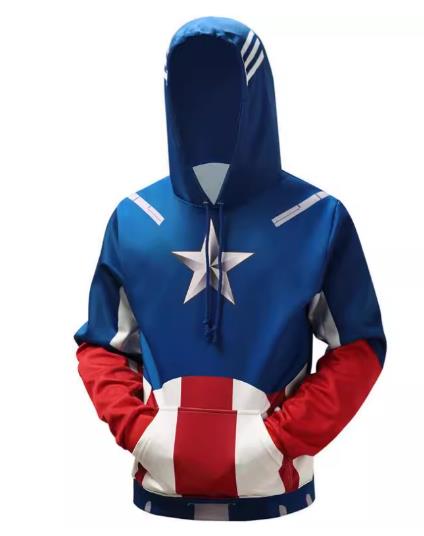 Avengers Captain America CAJ030 ANIMATION 3D Hoodie S-5XL UNISEX