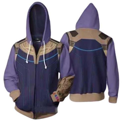 Avengers Thanos CAJ032 ANIMATION 3D Hoodie Jacket Zip Up S-5XL UNISEX