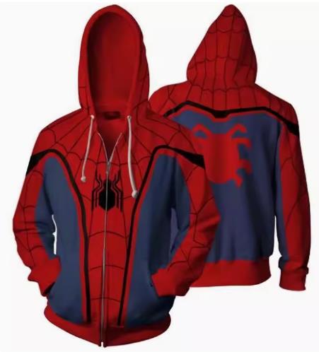 Classic Spider-Man CAJ038 ANIMATION 3D Hoodie Jacket Zip Up S-5XL UNISEX