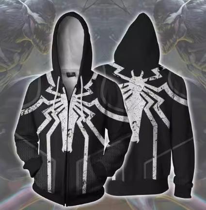 Spider-Man Venom CAJ040 ANIMATION 3D Hoodie Jacket Zip Up S-5XL UNISEX