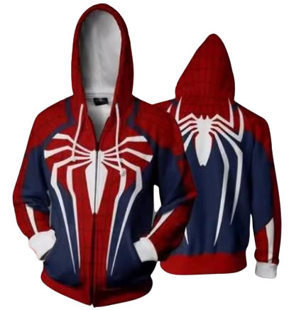 Spider-Man CAJ043 ANIMATION 3D Hoodie Jacket Zip Up S-5XL UNISEX