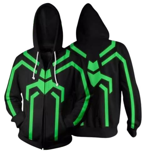 Stealth Spider-Man CAJ047 ANIMATION 3D Hoodie Jacket Zip Up S-5XL UNISEX