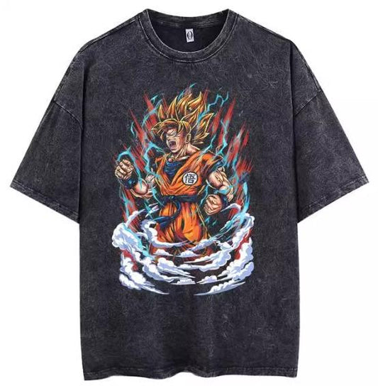 Dragon Ball CAT001E ANIMATION T-SHIRT VINAGE STYLE S-3XL COTTON UNISEX