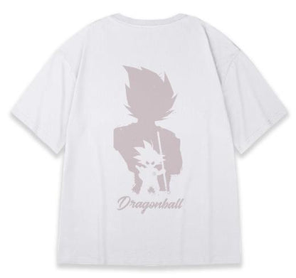 Dragon Ball CAT002 ANIMATION T-SHIRT OVERSIZE STYLE M-5XL WHITE COTTON UNISEX