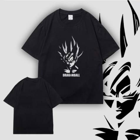 Dragon Ball CAT005 ANIMATION T-SHIRT OVERSIZE STYLE S-3XL BLACK COTTON UNISEX