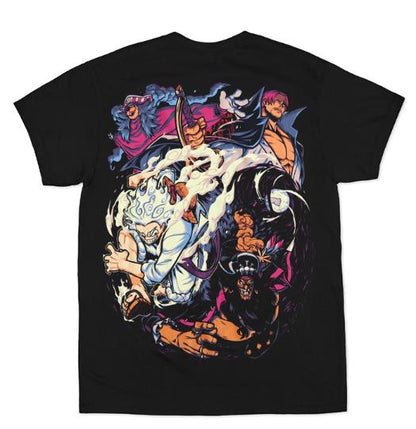 ONE PIECE CAT010 ANIMATION T-SHIRT S-3XL BLACK COTTON UNISEX