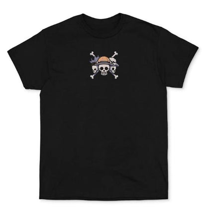 ONE PIECE CAT012 ANIMATION T-SHIRT S-3XL BLACK COTTON UNISEX