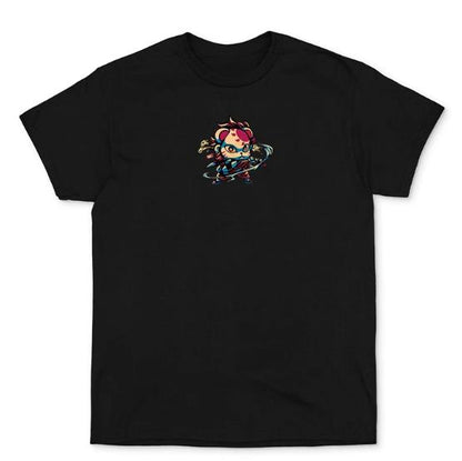 DEMON SLAYER CAT029 ANIMATION T-SHIRT S-3XL BLACK COTTON UNISEX