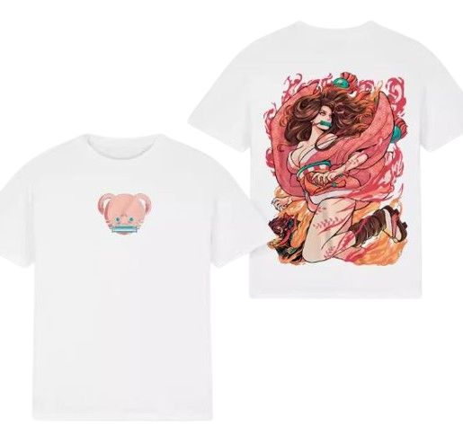 DEMON SLAYER NEZUKO CAT035 ANIMATION T-SHIRT S-3XL WHITE COTTON UNISEX