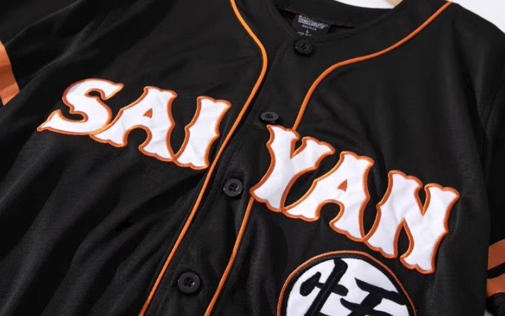 Dragon Ball Z Saiyan Baseball Jersey XS-XL UNISEX