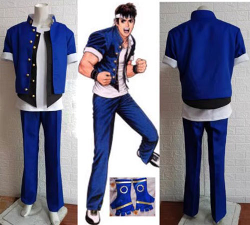 Cosplay The King Of Fighters KOF 97 Shingo Yabuki Costume Set S-3XL Unisex Adult & Kids