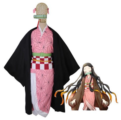 Cosplay Demon Slayer Nezuko Kamado Costume Set S-XXL Adult