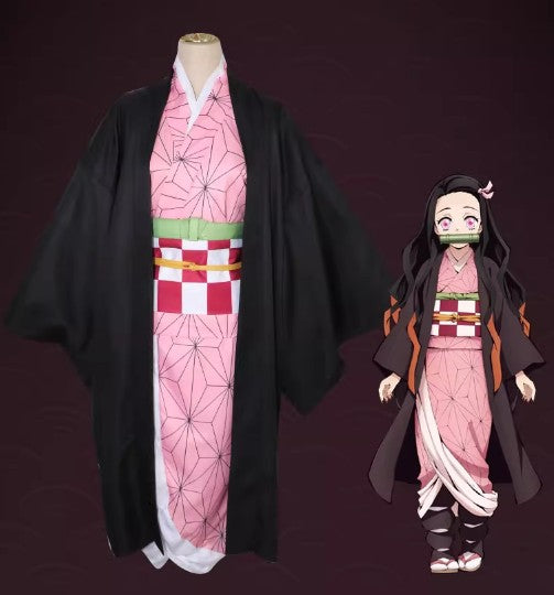 Cosplay Demon Slayer Nezuko Kamado Costume Set S-XXL Adult