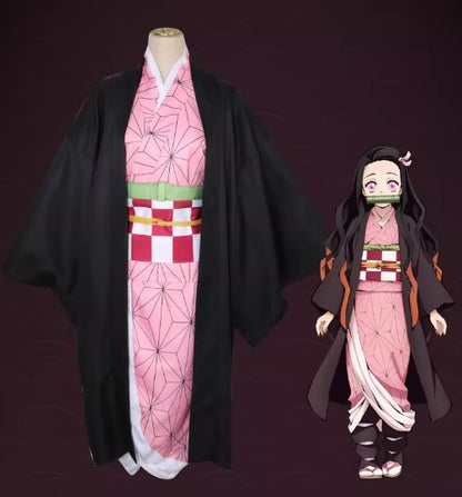 Cosplay Demon Slayer Nezuko Kamado Costume Set S-XXL Adult