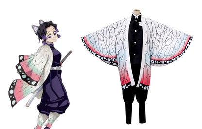 Cosplay Demon Slayer Shinobu Kocho Costume Set S-XXL Adult