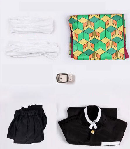 Cosplay Demon Slayer Giyu Tomioka Costume Set S-XXL Adult