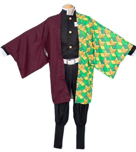Cosplay Demon Slayer Giyu Tomioka Costume Set S-XXL Adult