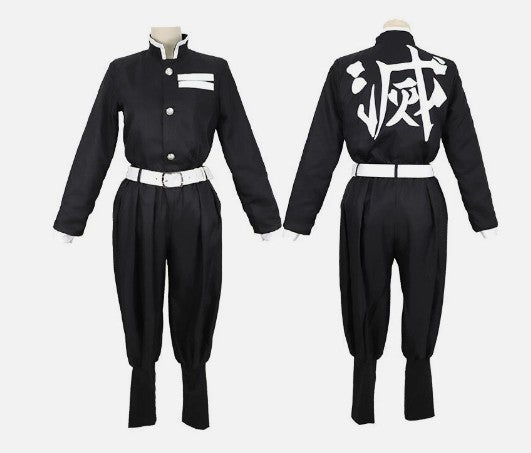 Cosplay Demon Slayer Zenitsu Agatsuma Costume Set S-XXL Adult