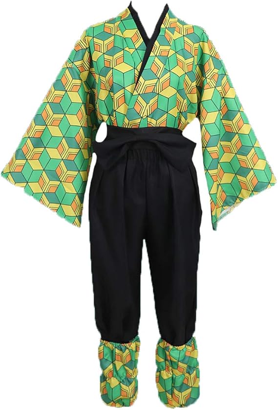 Cosplay Demon Slayer Sabito Kimono Costume Set S-XXL Adult