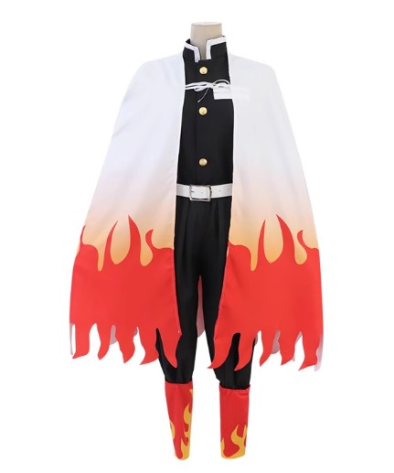 Cosplay Demon Slayer Kyojuro Rengoku Costume Set S-XXL Adult