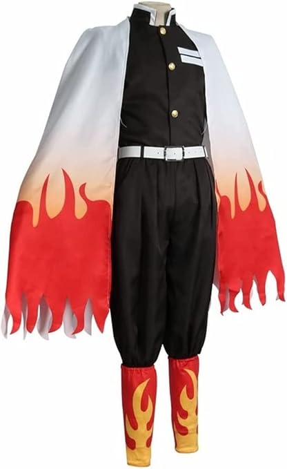Cosplay Demon Slayer Kyojuro Rengoku Costume Set S-XXL Adult