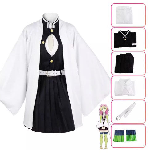 Cosplay Demon Slayer Mitsuri Kanroji Costume Set S-XXL Adult