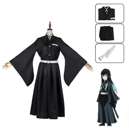 Cosplay Demon Slayer Muichiro Tokito Costume Set S-XXL Adult