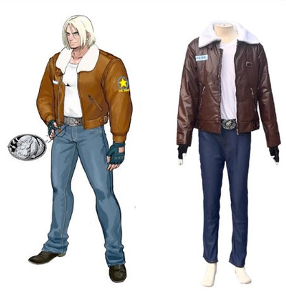Cosplay The King Of Fighters KOF 2003 Wild Wolf Terry Bogard Costume Set XS-3XL Unisex Adult