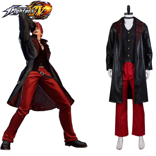 Cosplay The King Of Fighters KOF Iori Yagami Costume Set XXS-3XL Unisex Adult / Kids