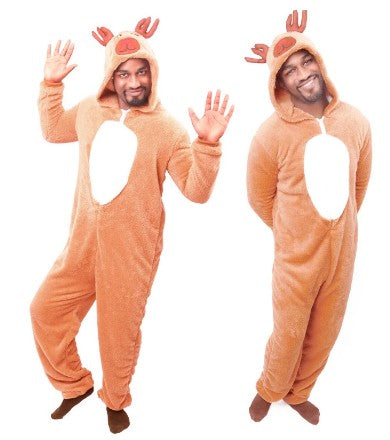 Christmas Costume Reindeer Jumpsuit Full Body Size S-XL CPC003