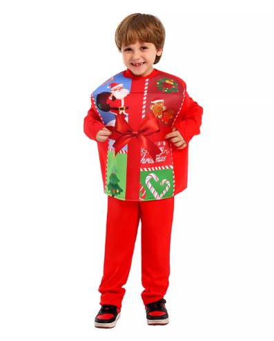 Christmas Costume Santa Claus Jumpsuit Full Body Set Size S-XL Boys/Girls CPC004