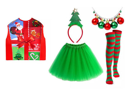 Christmas Costume Santa Claus Jumpsuit Full Body Set Size S-XL Boys/Girls CPC004