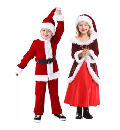 Christmas Costume Santa Claus Full Set Size XS-XL Boys/Girls CPC011