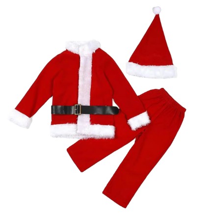 Christmas Costume Santa Claus Full Set Size XS-XL Boys/Girls CPC011