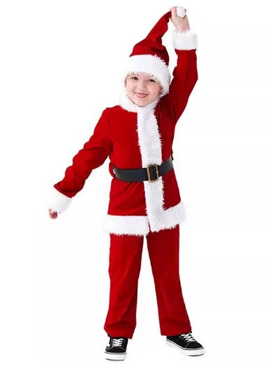Christmas Costume Santa Claus Full Set Size XS-XL Boys/Girls CPC011