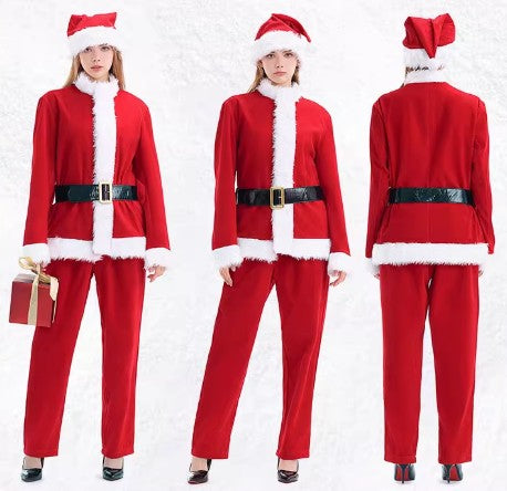 Christmas Costume Santa Claus Family Full Set Size XS-XL Men/Women/Boys CPC012